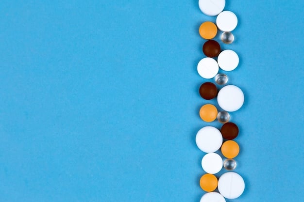 A close-up shot of various ED medication pills, such as Viagra, Cialis, and Levitra, arranged on a clean, white surface. The focus is on the branded names and different shapes and colors of the pills.