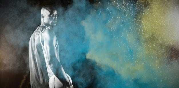 A split image showing on one side a muscular man with unrealistic proportions and on the other side, a graph illustrating the potential side effects of performance-enhancing drugs.