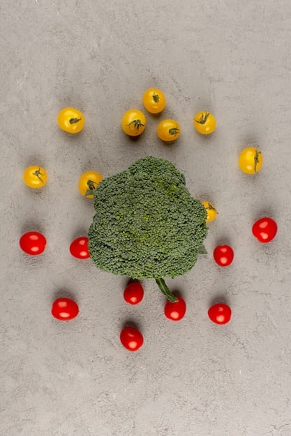 A conceptual image illustrating a healthy diet rich in antioxidants and anti-inflammatory foods, along with a man doing pelvic floor exercises, representing lifestyle adjustments for managing Peyronie's disease.