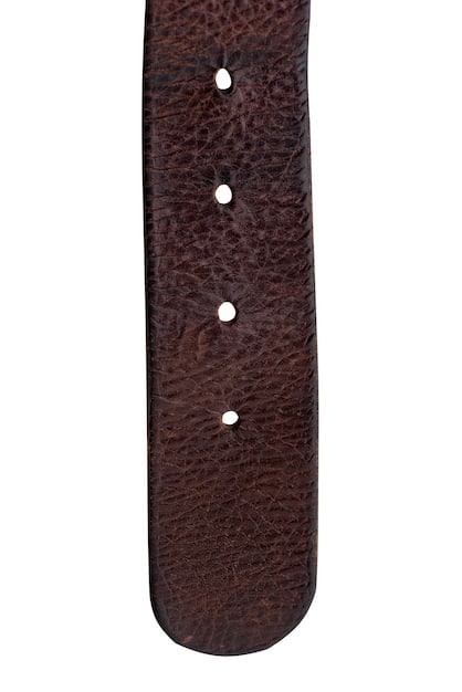 A zoomed-in image showcasing different watch band materials: a textured brown leather strap, a polished stainless steel bracelet, a rugged nylon strap, and a sleek rubber strap.