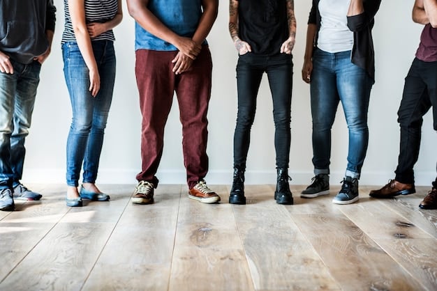 A diverse group of people standing comfortably at varying distances from each other, each person enclosed in a lightly-colored bubble representing their personal space and healthy boundaries. The setting is a bright, modern coworking space.