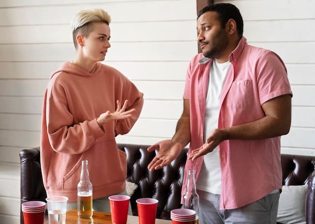 A person talking openly and honestly with another person about sexual health, symbolizing the trust and communication necessary for maintaining safer relationships. The scene is warm and supportive.