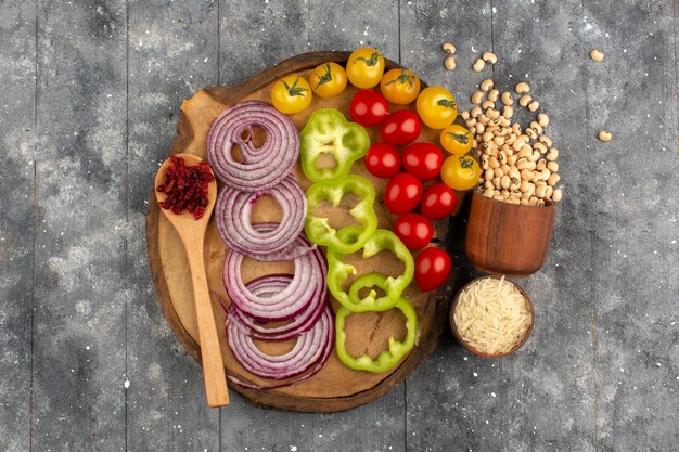 A balanced plate of healthy food (fresh vegetables, lean protein, whole grains) next to a pair of running shoes and a water bottle, symbolizing the connection between healthy lifestyle and overall well-being including sexual health. The background is simple and clean, suggesting wellness.