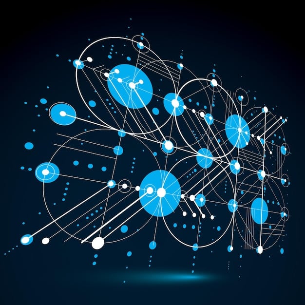 A digital illustration depicting the inner workings of LinkedIn's algorithm, represented by interconnected nodes and data streams. This visual symbolizes the complex process of matching candidates with job opportunities based on skills, experience, and engagement, highlighting the importance of 'Maximizing Your LinkedIn Profile in 2025: Attract Recruiters and Land Your Dream Job Within 90 Days'.