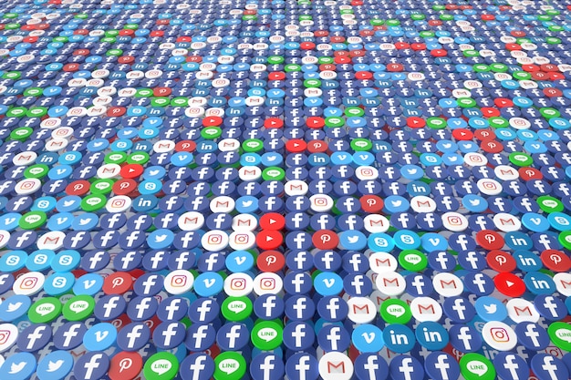A visual representation of various social media icons (LinkedIn, Twitter, Facebook) merging into a central hub, symbolizing the convergence of online networking platforms and their collective contribution to career success.