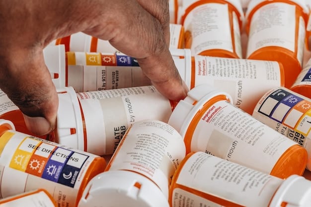 A graphic illustrating the importance of reading supplement labels and understanding the potential side effects. Include images of common ingredients and warnings about overconsumption related to The Best Pre-Workout Supplements of 2025: Reviews and Comparisons.