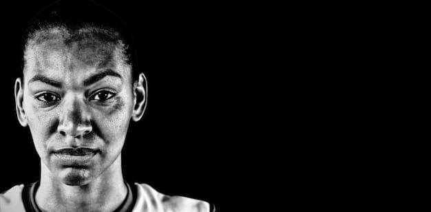 A split image. On one side, a black and white photo of a stereotypical 