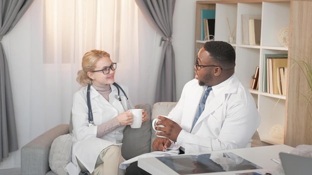 A doctor attentively listening to a patient discuss sensitive health issues in a comfortable and private setting, emphasizing the importance of trust and empathy in the doctor-patient relationship for effective 'How to Talk to Your Doctor About Sexual Health Concerns: A Step-by-Step Guide'.