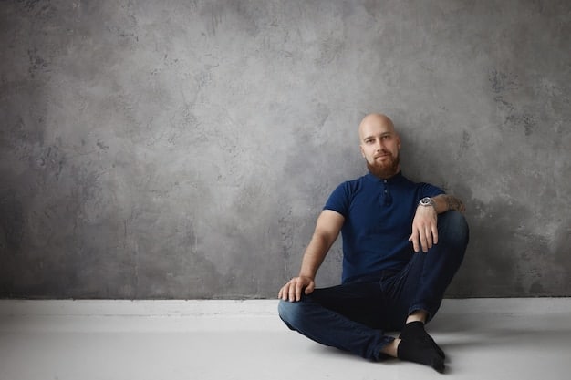 A split image showing, on one side, a concerned-looking man in his 40s sitting on the edge of a bed and, on the other side, a smiling, confident man embracing his partner. The image symbolizes the potential impact of prostate health on a man's sexual function and relationship, illustrating 